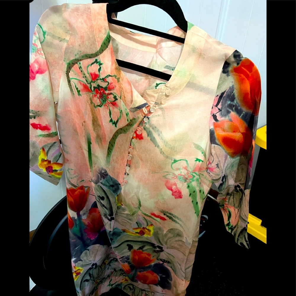 100% silk dress